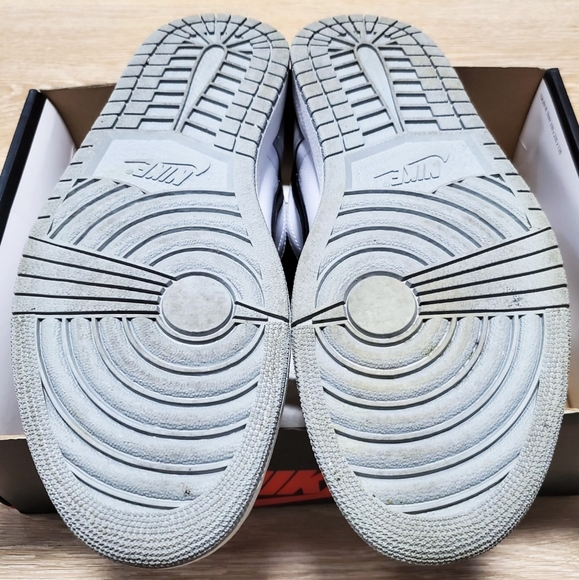 Size 12 Nike Air Jordan 1 Retro OG High Barons 2014 Grey White 555088-104 OG ALL main image 12